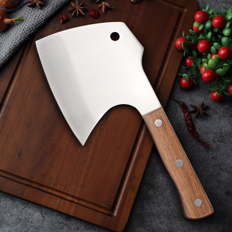 Handmade Forged Stainless steel Chef kitchen Cleaver Butcher chopping bone Knife