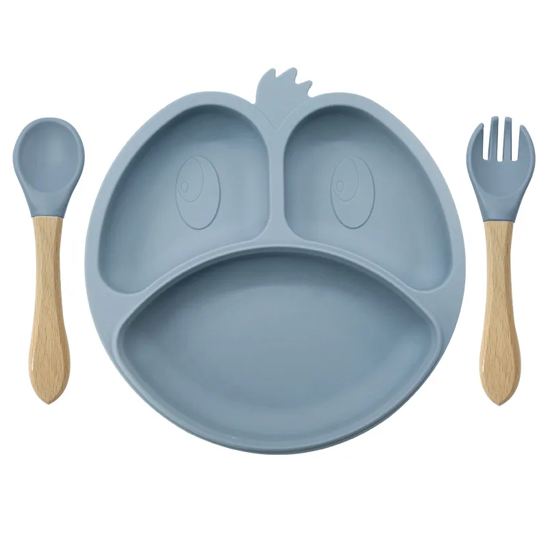 Customizable Baby & Kids Dining Set Including Silicone Sippy Cup Placemat Bib Dish Suction Fork Spoon Bowl Plate