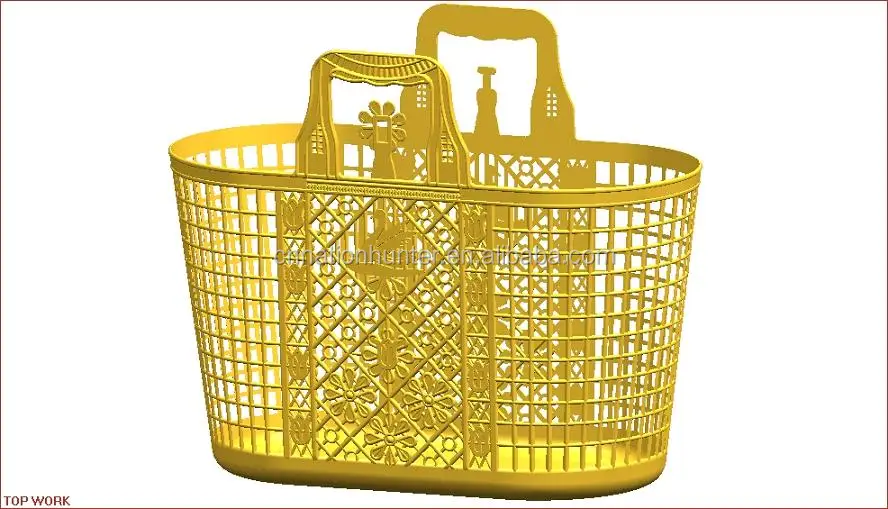 Video!!Factory Direct Cheapest Price Second Hand/used Plastic Logistics Basket Injection Mould,household Commodity Mold for Sale