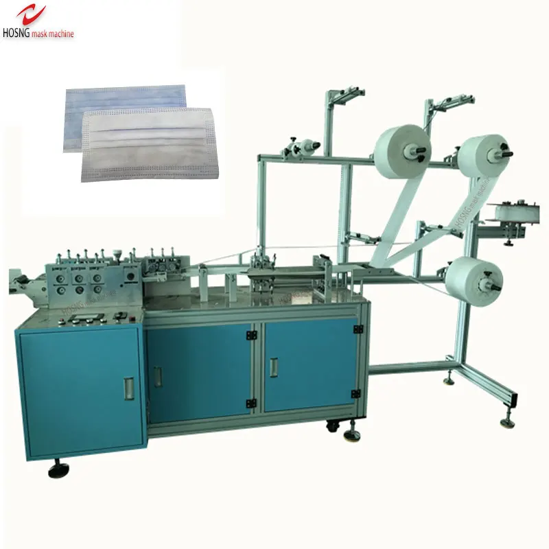 Automatic Disposable Plane Non-woven Medical Mask Body Machine For 3 Ply Face Mask Making Machine