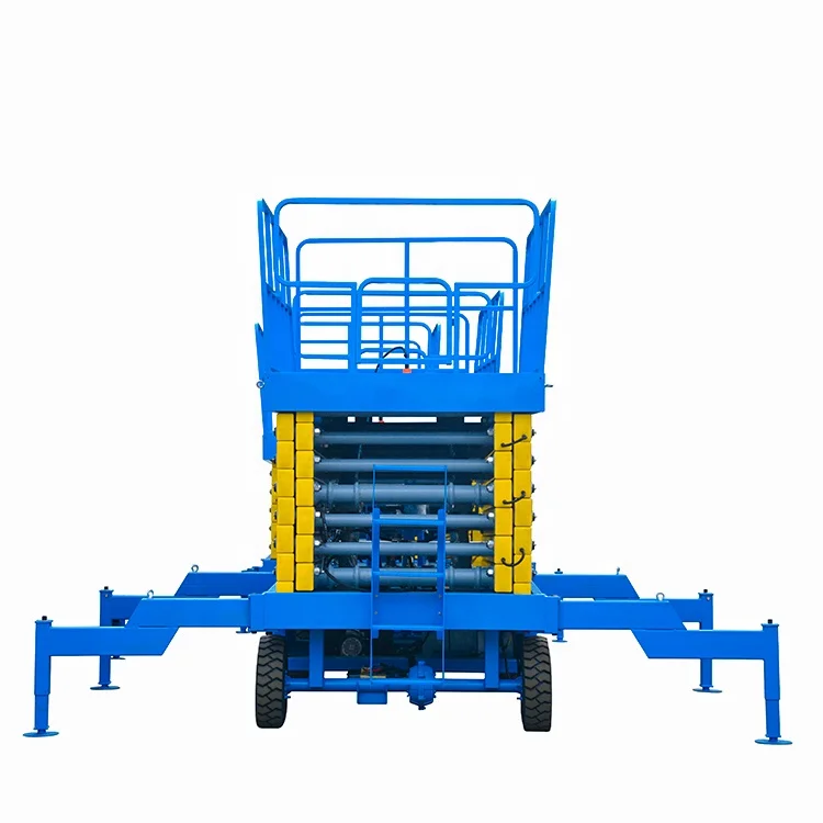 Aerial Work Platform tracked mobile self-propelled manual electric hydraulic scissor lift platform table diesel scaffolding