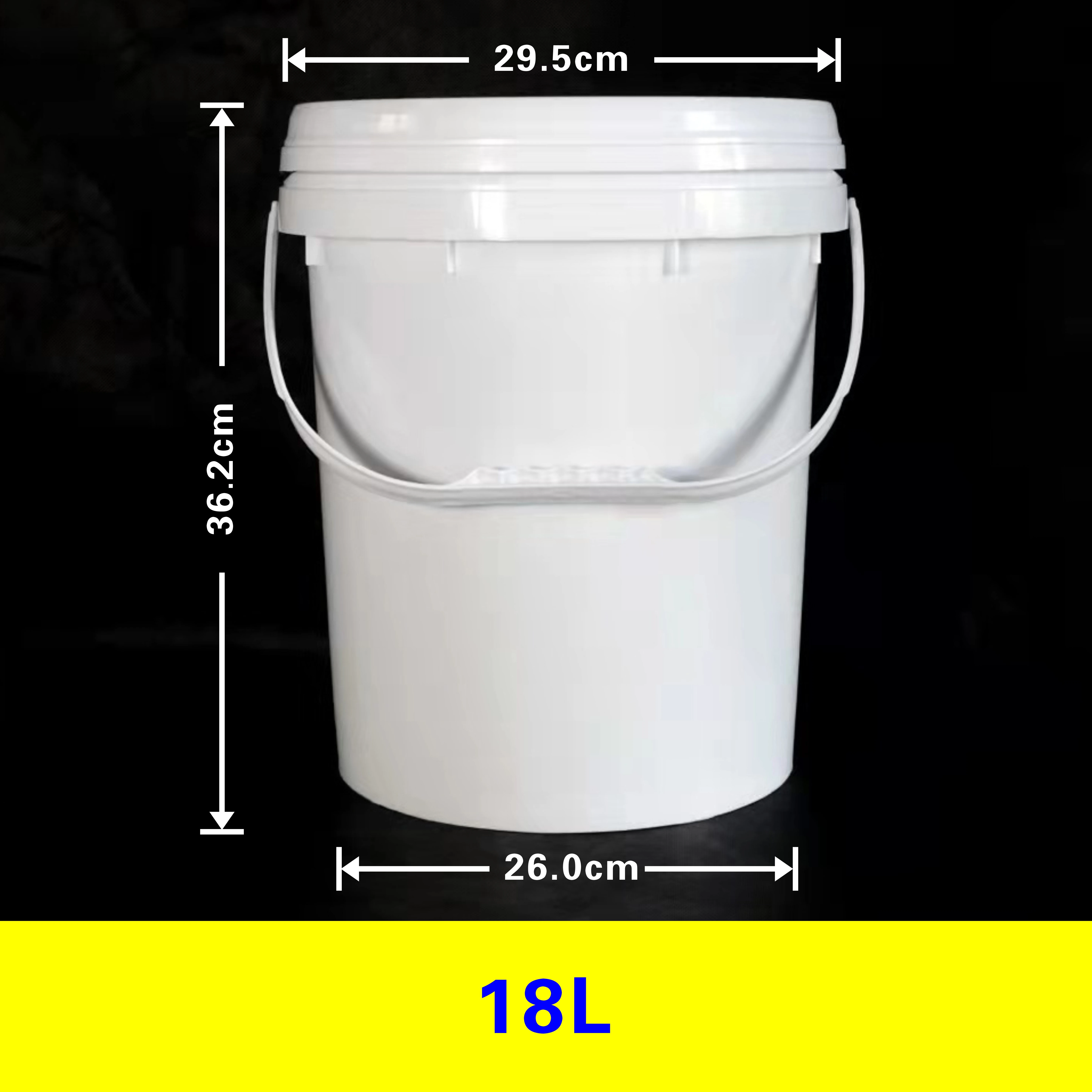 Factory Wholesale 18-Liter Plastic Drum with Handle and Lid Liquid Fertilizer Pails & Barrels