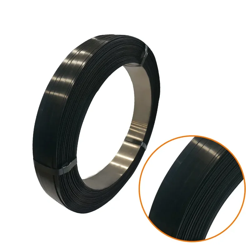 1-1/2' black blue color  high polished carbon steel banding strap for green house  5/8 0.02in thick prices
