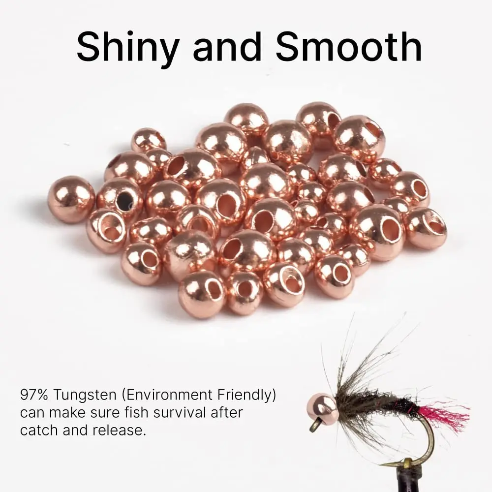 Customize Various Colors Jig Off Tungsten Beads Fly Tying Beads Fishing Tungsten Beads for Fly Fishing (B10)