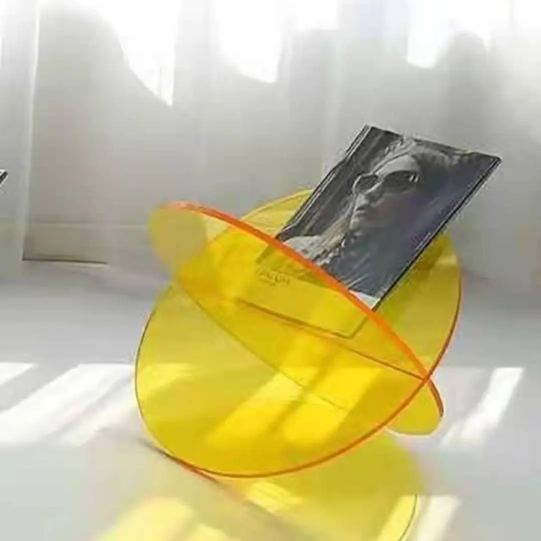 Modern style design plexiglass bookshelf home decorative clear organizer acrylic stand Display Racks For Home