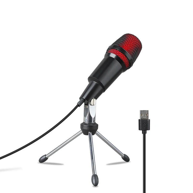 Desktop computer mobile phone universal game singing K song conference live broadcast USB condenser microphone