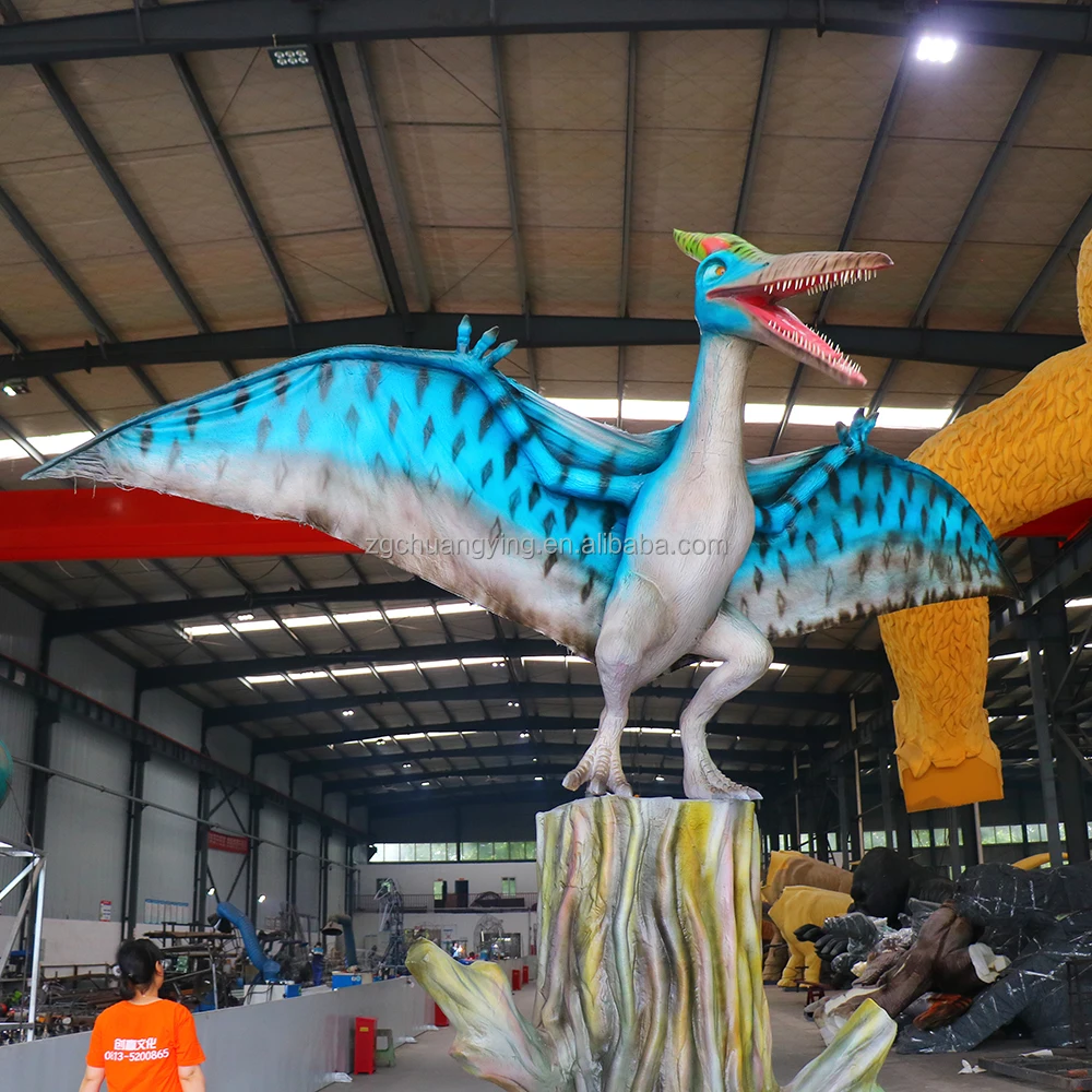 Zigong Chuangying customize dinosaur king animatronic pterosaur animatronic full life size dinosaur dinosauri for dinosaur king