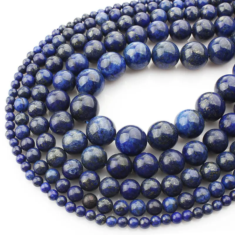 Batch 6/8/10mm Lapis Lazuli Beads Gemstone Sale of Exquisite Natural Lapis Lazuli Gem Stone Round Charm Beads For Jewelry Making