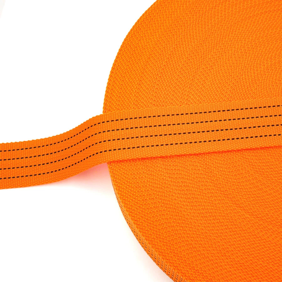 High Quality Customized 2 Inch Width Belts Orange Tie Down Strap Polypropylene Webbing 50mm
