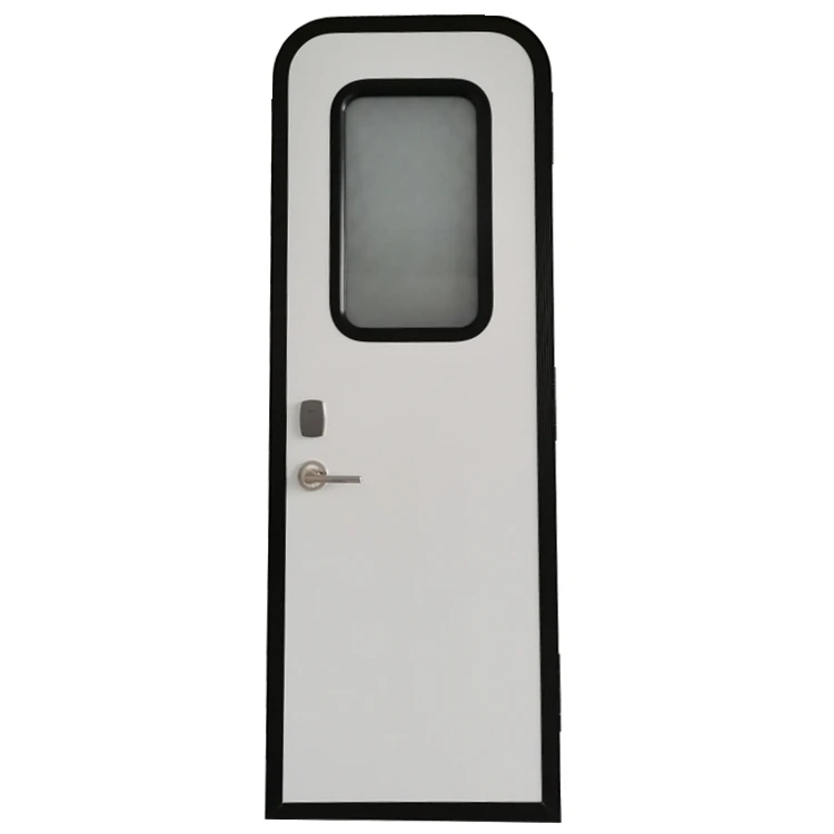 Tongfa Custom size electric card lock RV caravan Door with single point safety certification