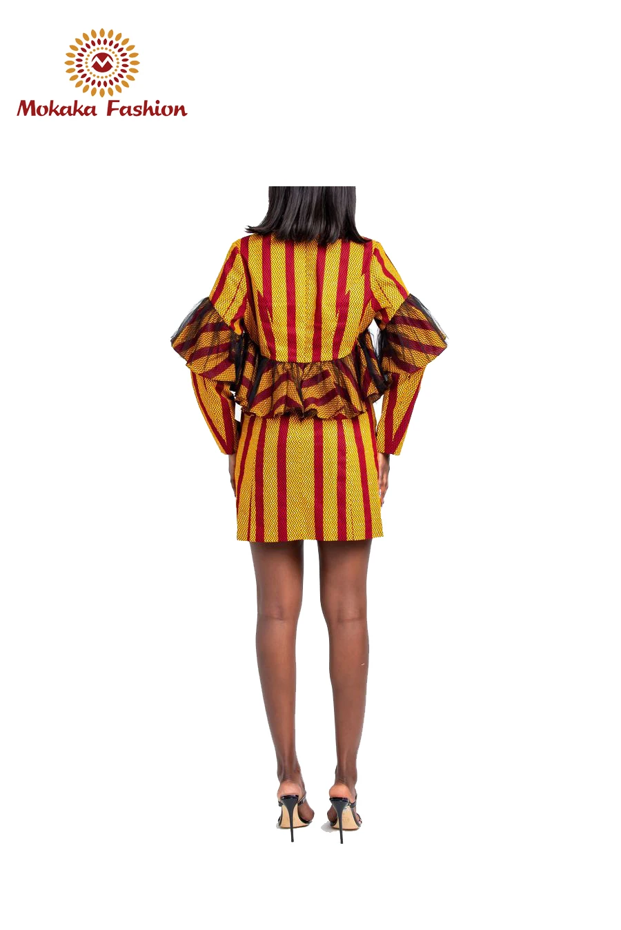 
High Quality Wholesale Custom Cheap casual African print Blaze Dress clothing ankara dress long sleeve 