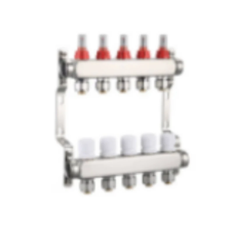 Glosok Sales Stainless Steel Floor Heating Manifold Collector Visual Floating Value Flow Meter Water Separator