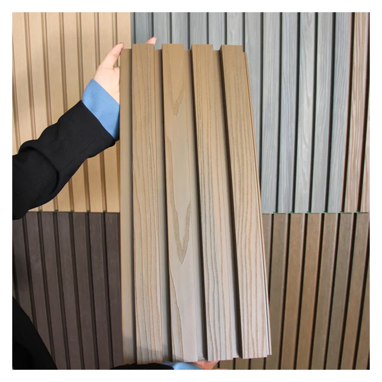 2 generation Co-extrusion exterior wall cladding Outdoor wood Plastic Composite Decoration Cladding  Wpc Wall Panels