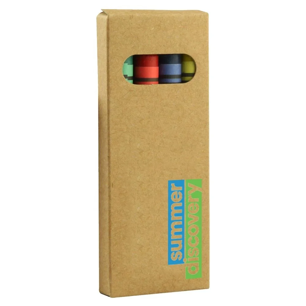 Wholesale 4 Colors Crayon Set Eco-Friendly Kids Drawing Mini Crayons Promotional Gifts CY002 Promotion Giveaway 4/8 Crayon Set