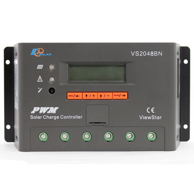 VS2048BN 20A 12V/24V36V48V PWM Solar Charger Controller