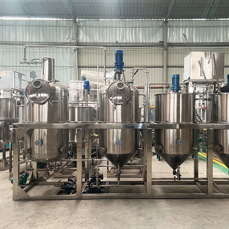 Растительное растительное масло Рафинированное пищевое подсолнечное рапсовое кокосовое рафинировочная машина