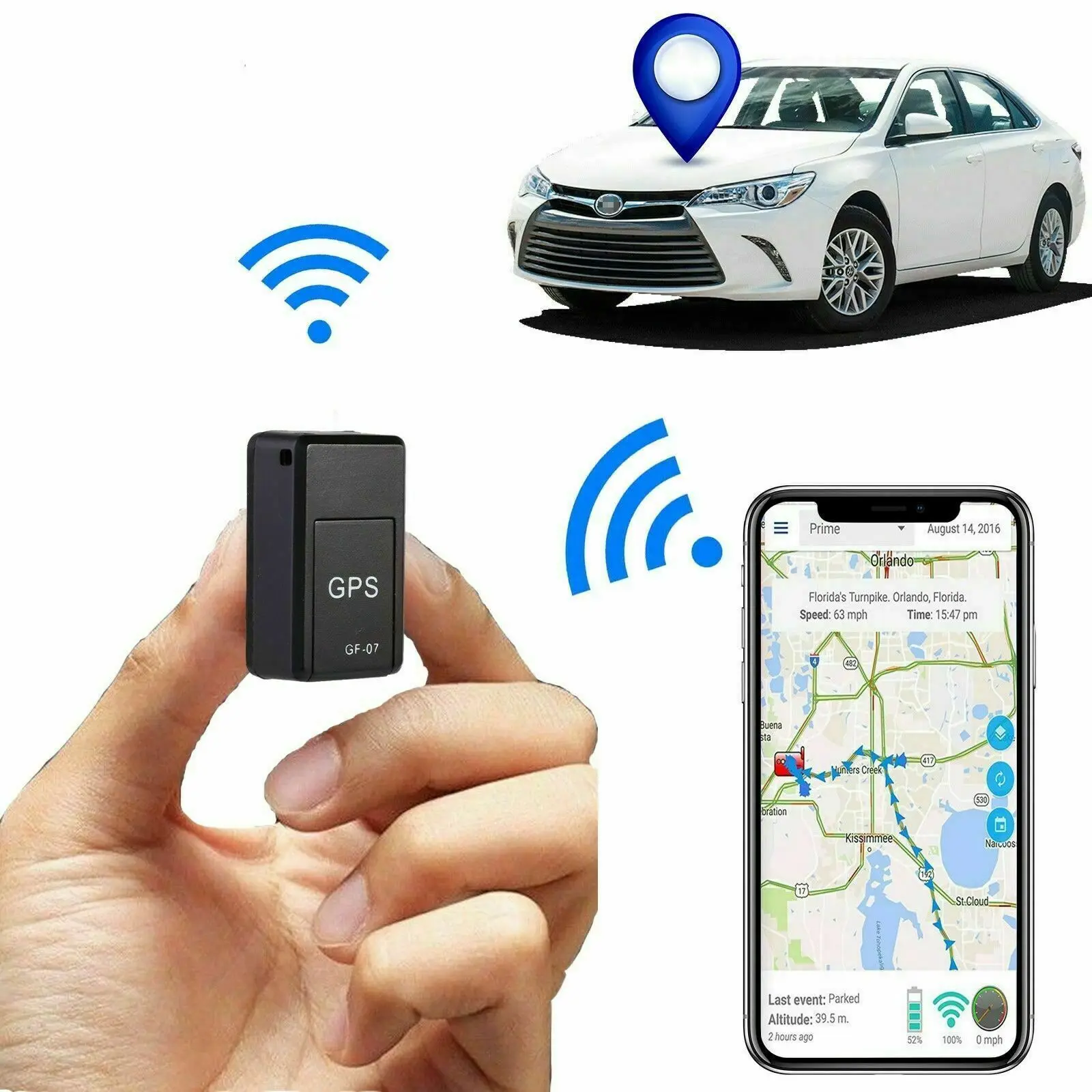 Mini GF-07 GPS Long Standby Magnetic SOS Tracking Device For Vehicle/Car/Person Location Tracker Locator System