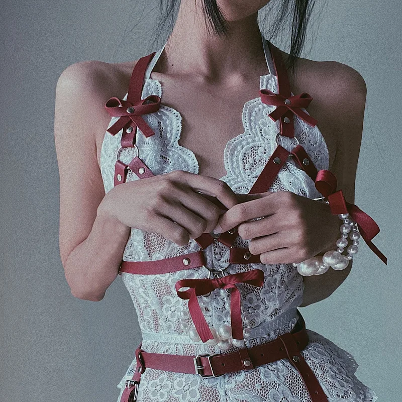 YILIMI Cool Mature Waist Leg Thigh Bondage Garter Belt Gothic Body Sexy Lingerie Leather Harness Women