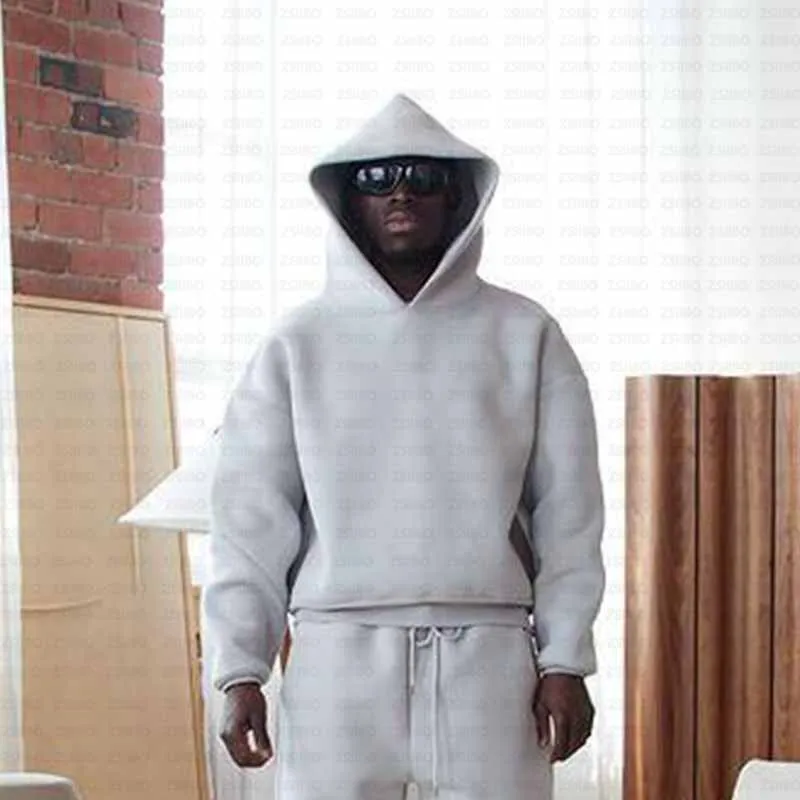 Drop Shoulder Boxy Fit 100% Cotton Pullover Hoodie Custom Logo Heavyweight Men Hoodie Sweatshirt Winter Fleece Oversized Hoodie