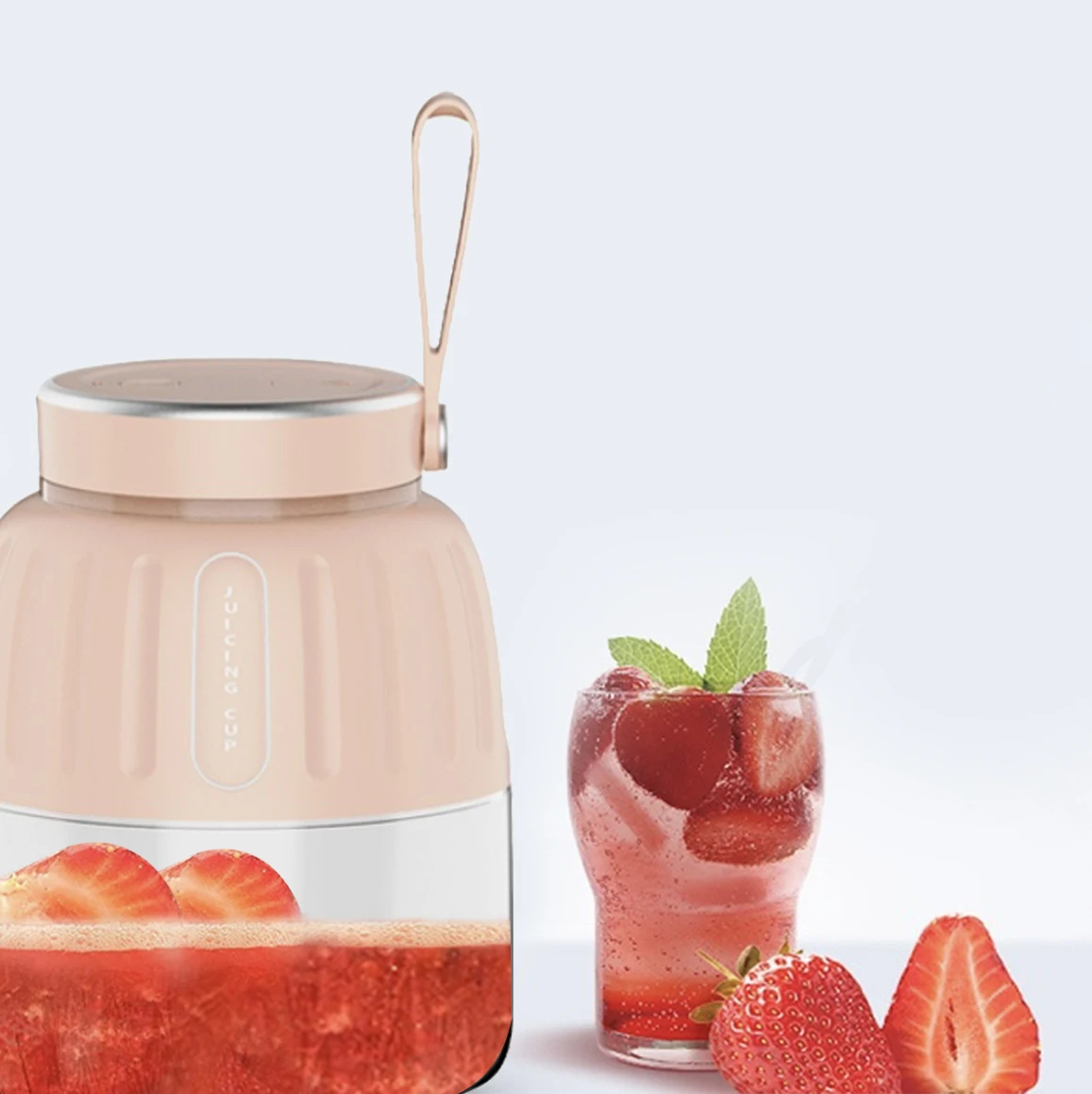 Optimal Products 500Ml VOL Juice Blender Acrylic Portable Juice Blender Personal