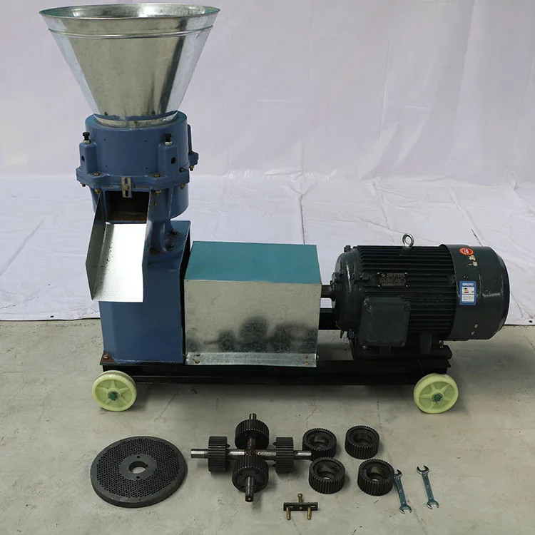 100-200 kg/h flat die pellet mill cattle chicken feed granulator price