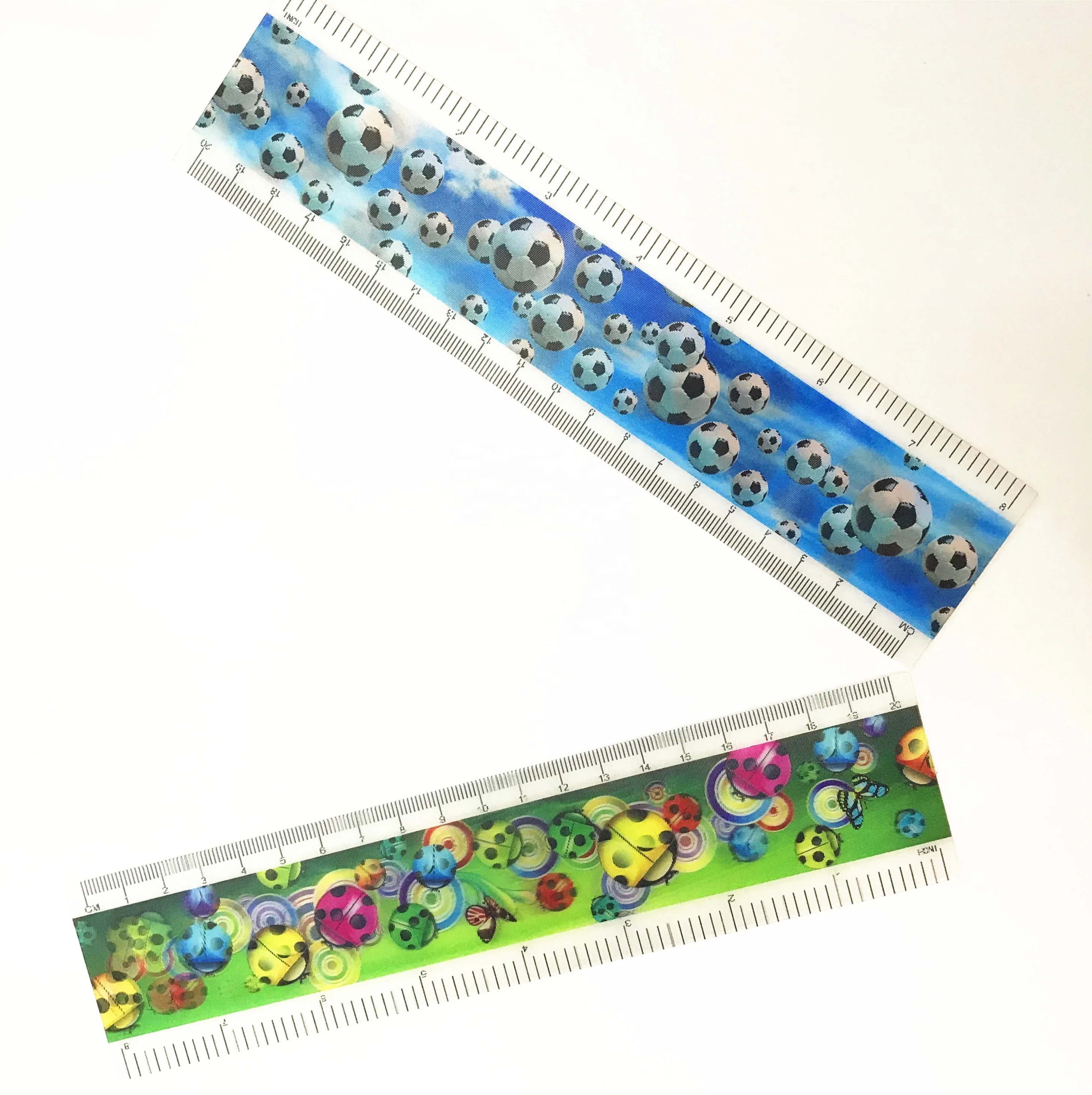 China factory making plastic ruler 3D image ruler lenticular printing custom for promotion