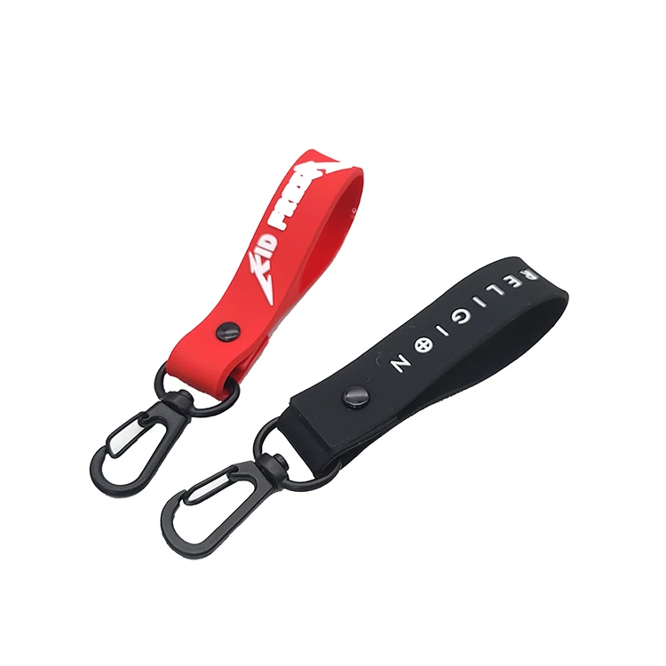 Personalized Heavy Duty Carabiner PVC Keychain Custom Logo Rubber Keychain