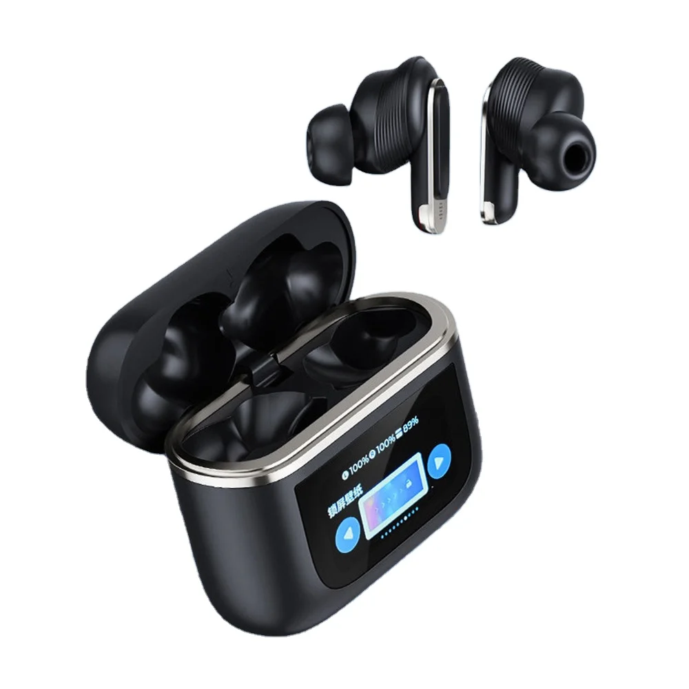 Wireless Earbuds BT Headphones with LED Display Stereo in Ear Waterproof Type-C Headphones for iPhone Android iOS