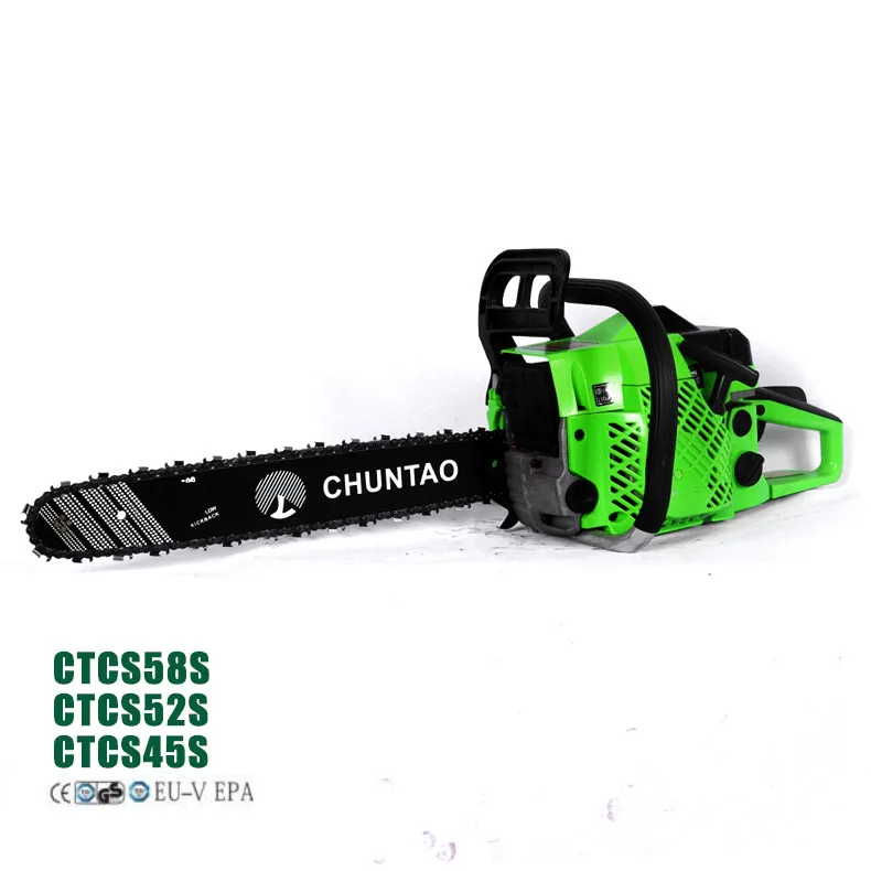 Wholesale 2 Stroke 2.2kw Power 52CC Petrol Saw Chain Heavy Duty Chainsaw Garden Tool Gas Chain Saw For Cutting Wood