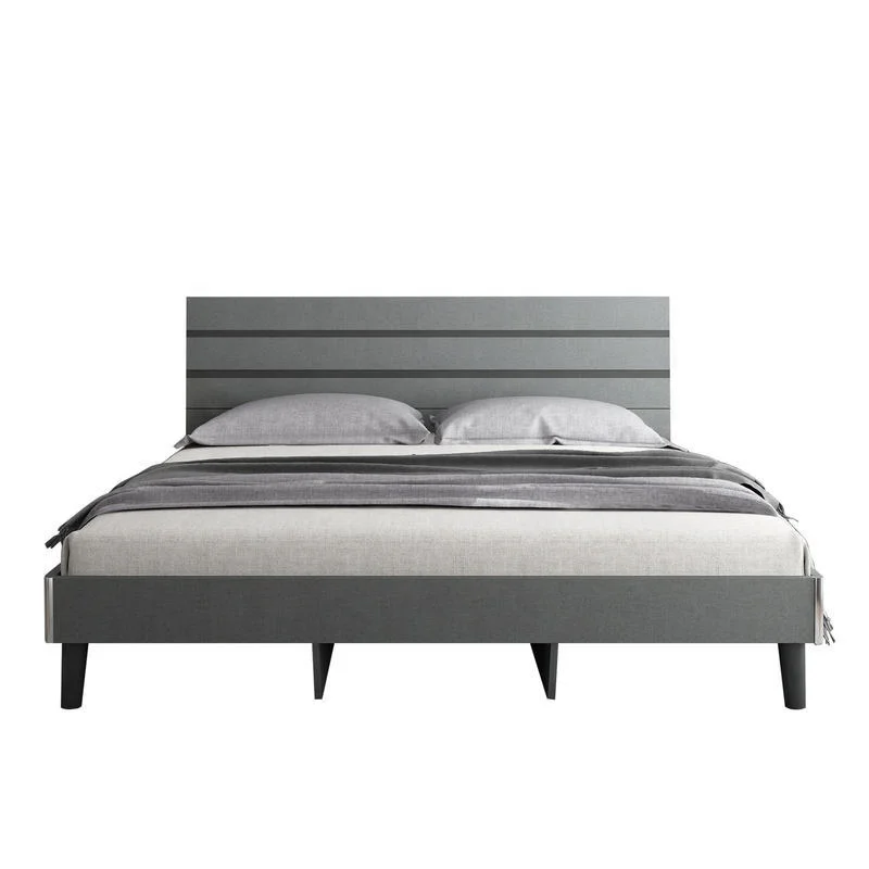 Full Bedroom Low Modern Wooden Models Minimalist King Size Oak Queen Set Furniture High Quality Hotel Frame Queen Bed