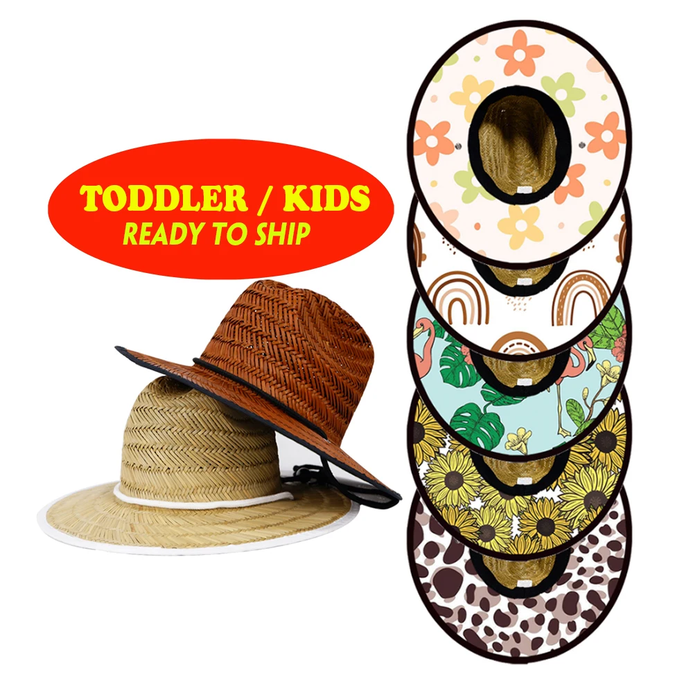 Прямая Заводская соломенная шляпа для малышей