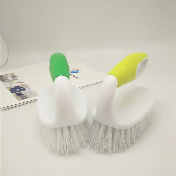 Small Household TPR and PP Scrubbing Brush with Rubber Handle for Clothes Washing and Kitchen Cleaning Eco-Friendly