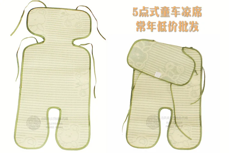 Baby stroller mat linen umbrella rattan cushion,outside travel cool mattress