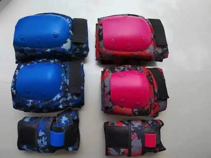 YSMLE Ice Roller Skating Protective Gear Elbow Knee Pads Kids Adults Wrist Safety Guard Cycling Riding Protector