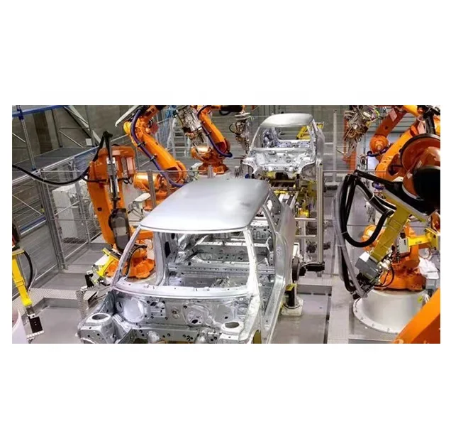 Electric car manufacturing assembly plant  assembly line  production line conveyor manufacturing plant