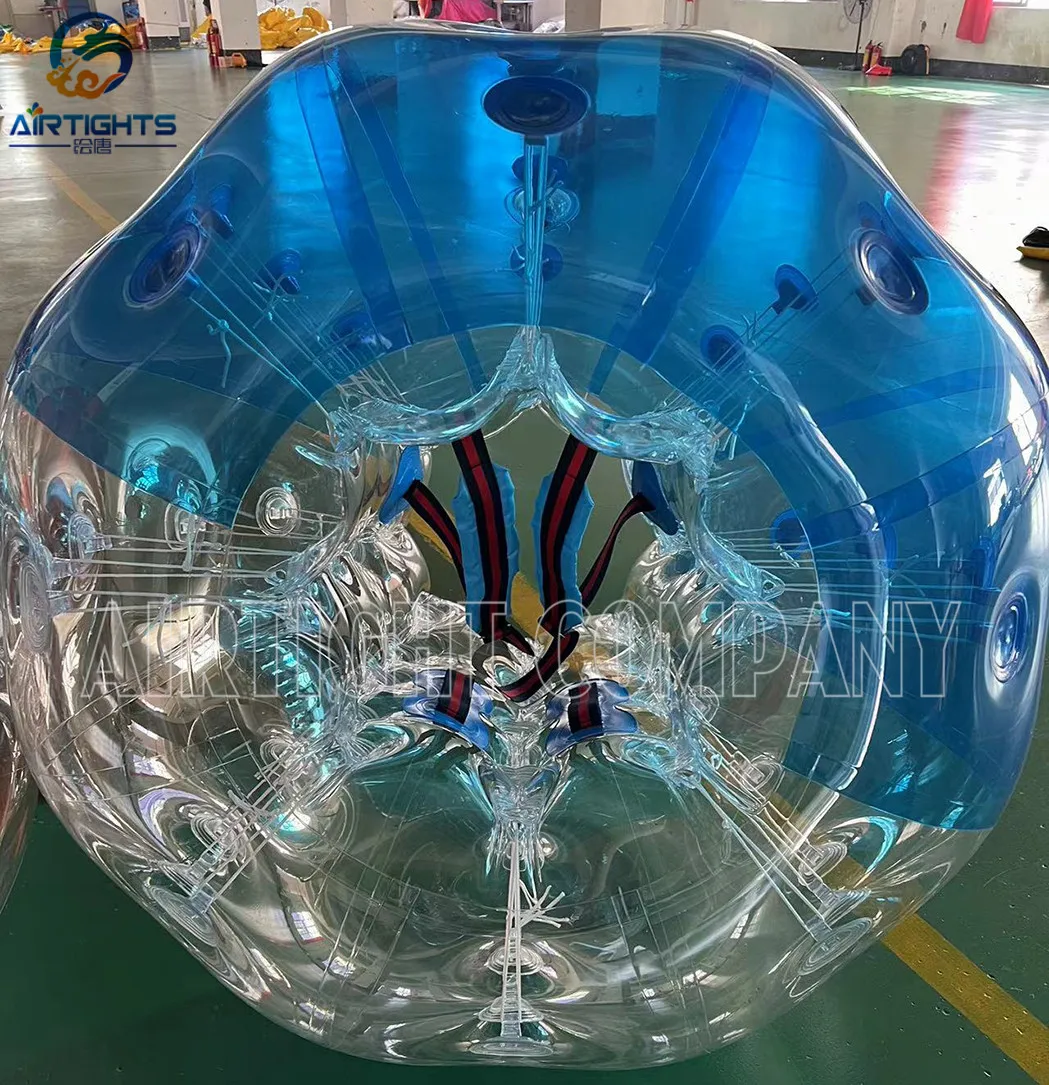 Airtight Company Wholesale Price Half Color Kids Size Inflatable Bubble Ball Football