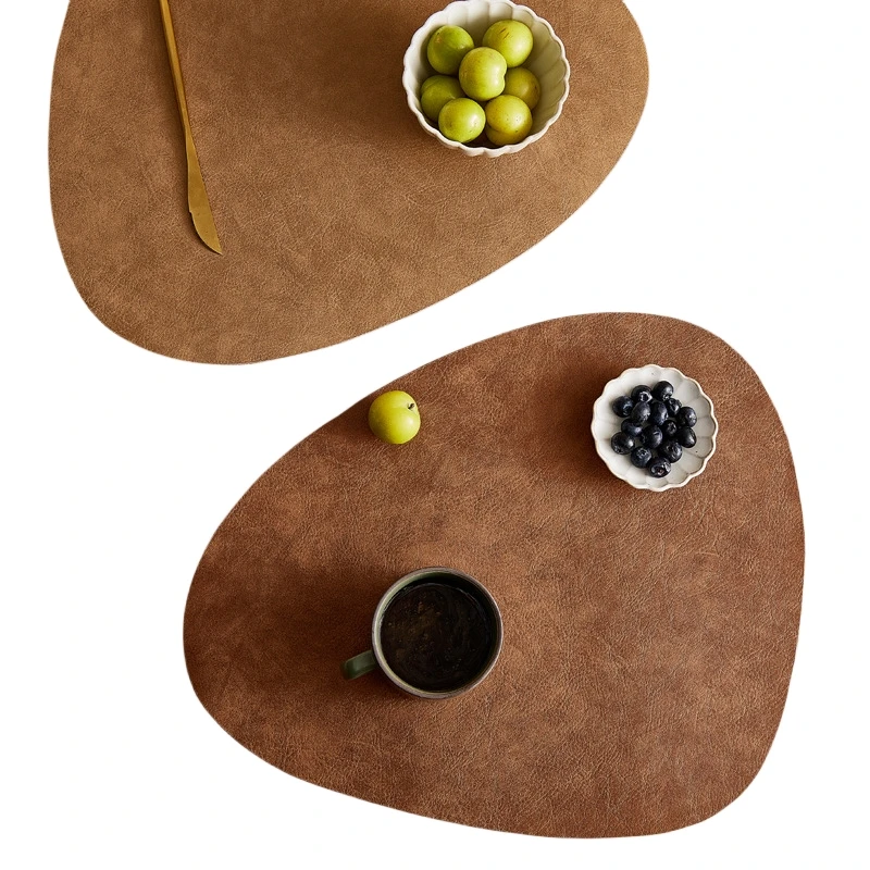 Wholesale Cowhide Patterned Special Placemat Home Waterproof And Oil-Proof Western Placemat