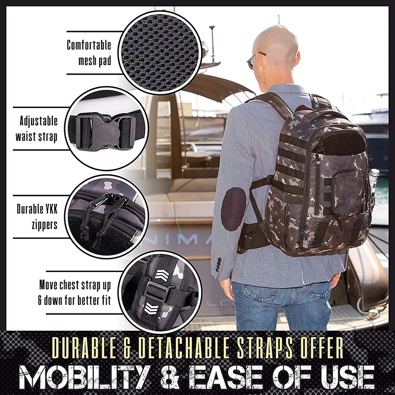 Rear Facing Baby Baby Carrier for Men Front Baby Holder Tactical Vest Backpack