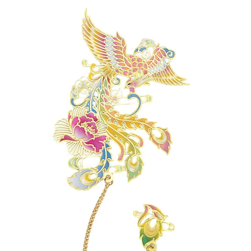 Wholesale Chinese Style Retro Shanhaiching Metal Bookmark Teacher Student School Office Supplies