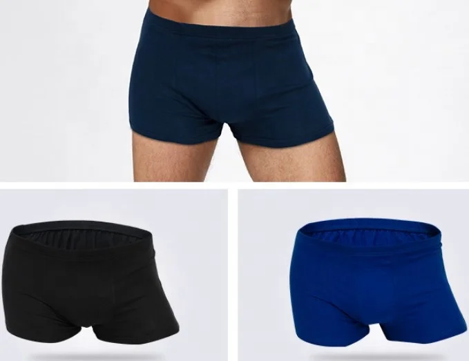 Adults OEM service mens bamboo incontinence underwear boxer briefs