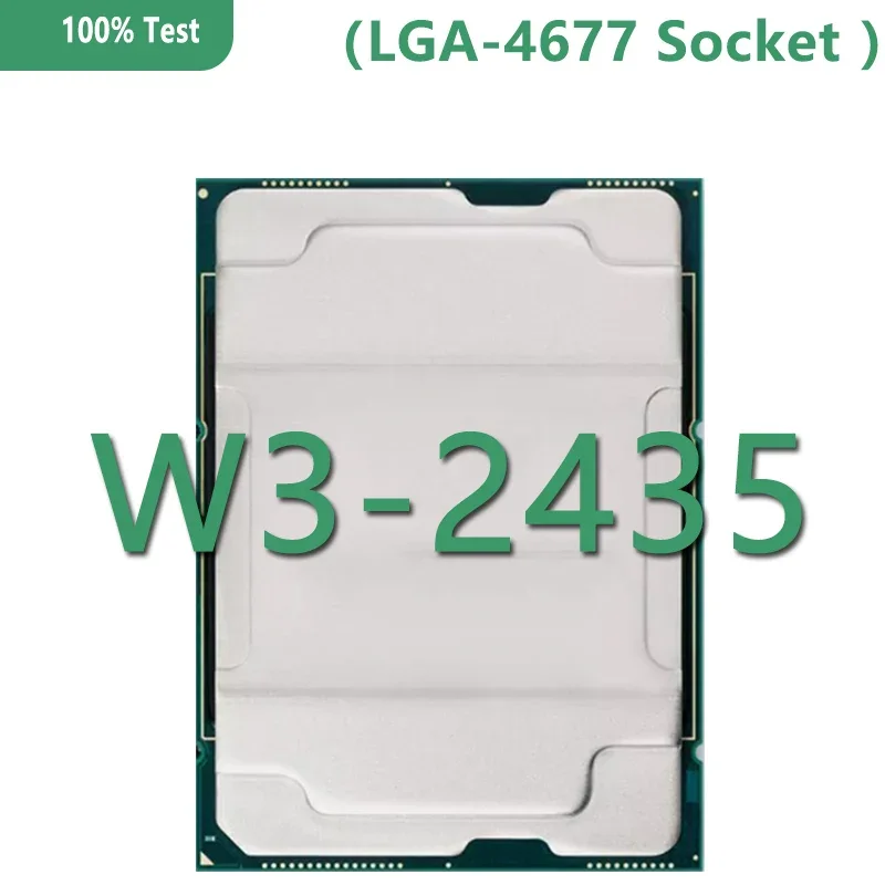 Xeon CPU W3-2435 Official Version CPU 22.5MB 3.1GHZ 8Core/16Thread 165W Processor LGA4677 FOR Worksation Board W790 Chipset