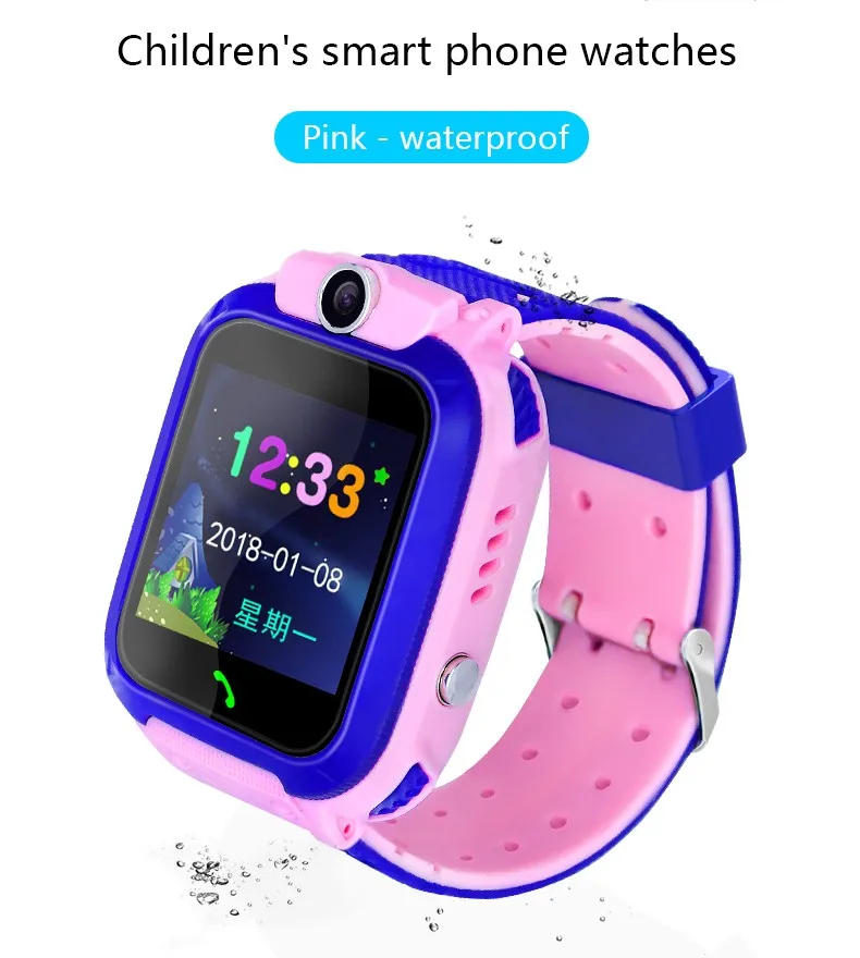 New Kids smart watch support 2G sim card with GPS SOS sleep monitor kids Q12 sport bracelet smart watch