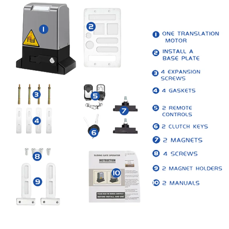Settled bluetooth  110V 550W for 1000kg sliding door motor   Sliding gate opener Magnetic Limit Switch motor