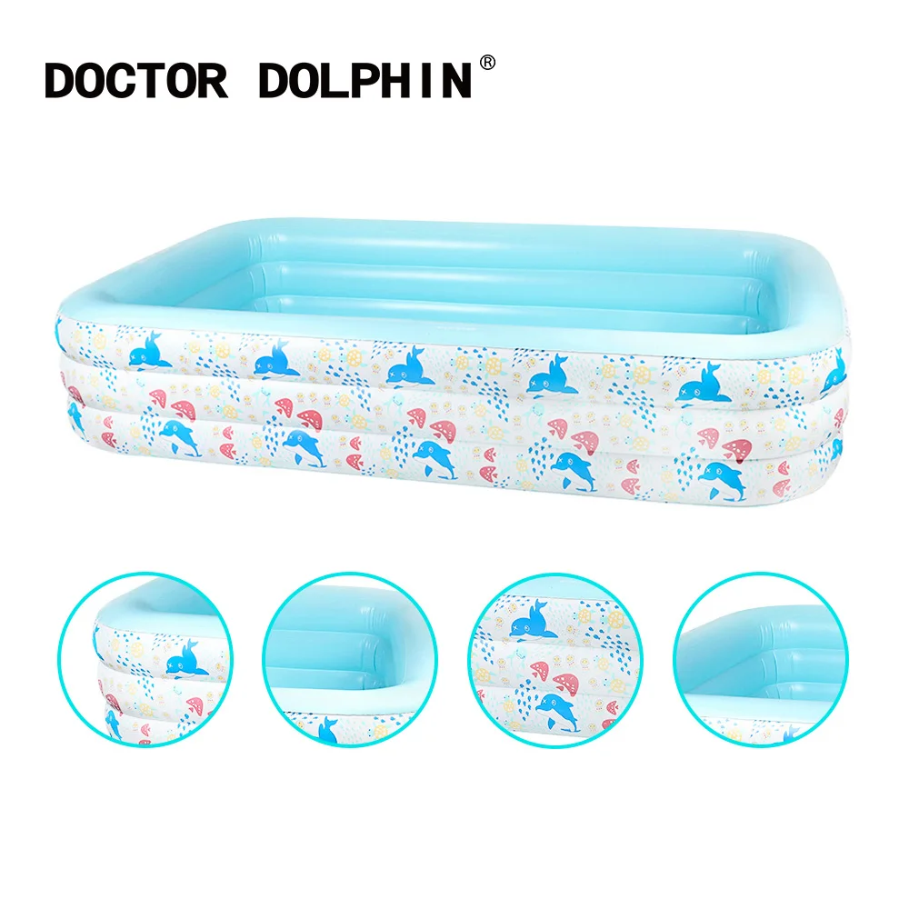 Doctor Dolphin Factory PVC Summer Outdoor Ground Portable Water Games Toy Family Kid Pool Inflatable Swimming Pool