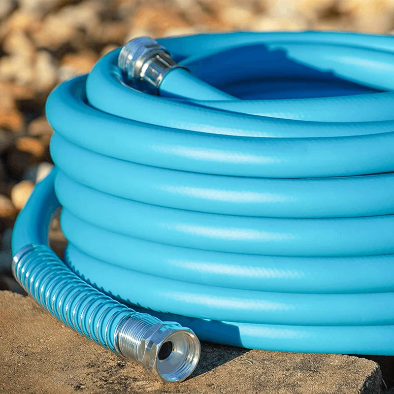 50ft Premium Drinking Fresh Water Hose With Quick Coupling Connectors