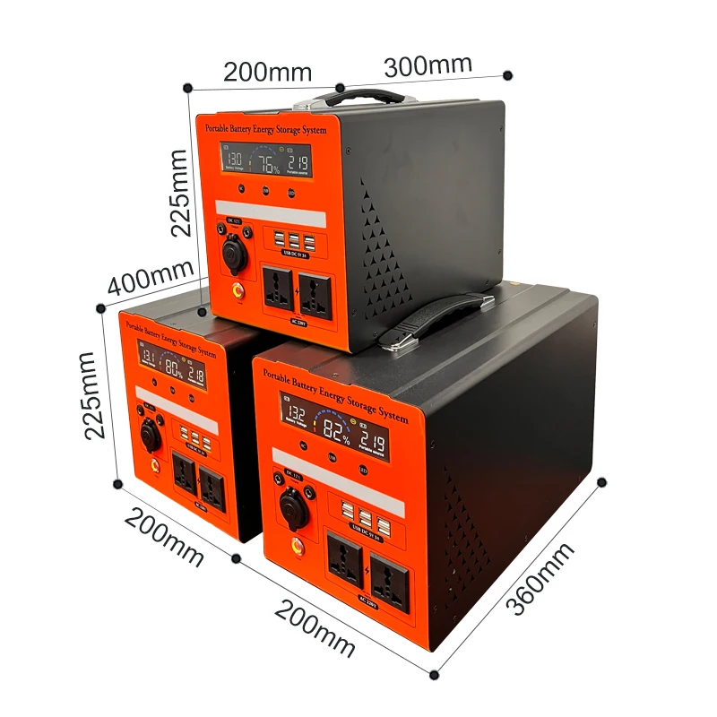 Portable 700w 1100w 1500w LFP  Battery for Solar Power System