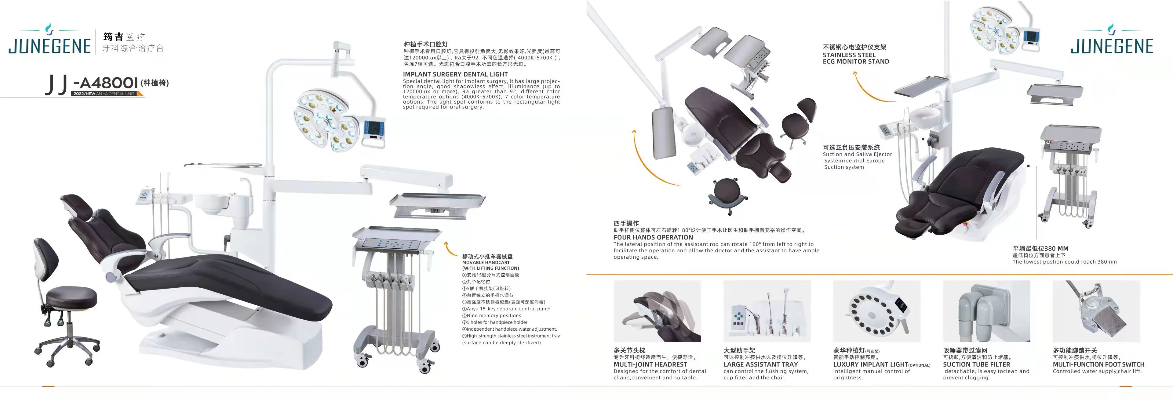 MT MEDICAL Economic Model Dental Chair Product with One Dentist Stool price of dental unit equipments used chair