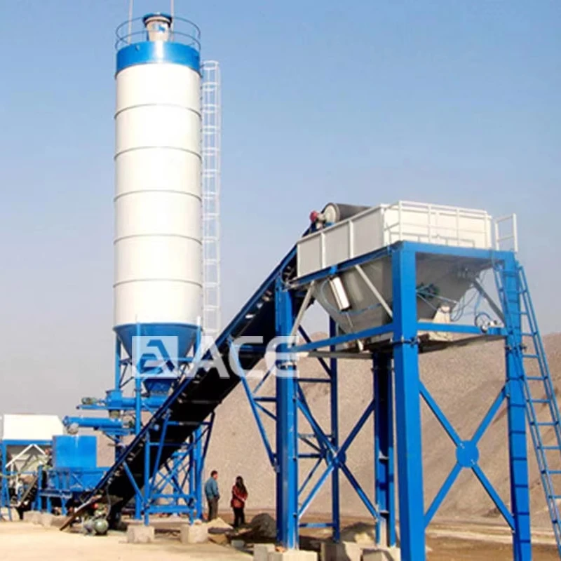 Wet Mix Plant cement concrete mixing plant ready mix concrete plant for sale road construction machine made in China