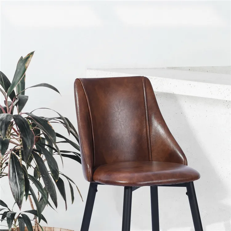 OEM high quality luxury comfortable high bar chair pu bar stools modern stool bar chairs dining chairs for dining