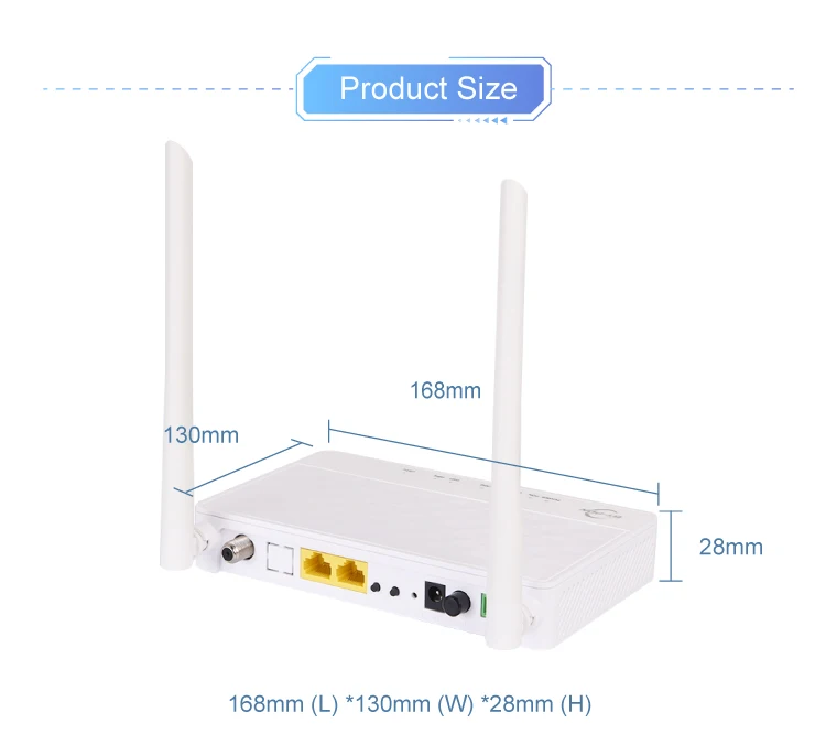 Волоконно-маршрутизатор Беспроводная Антенна Gpon Ftth Bridge Con модем Epon Xpon однодиапазонный 2 4G двухпортовый Rf 1Ge Gepon 25G Onu Catv Ge
